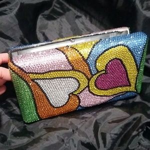 Swarovski Crystals Bejeweled Clutch/Handcrafted